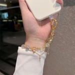 高级感土星水晶流苏手机链手工串珠包包钥匙扣挂件防丢手腕短款批