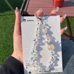 高级感奢华皇冠水晶珍珠手机链包包钥匙扣短款挂绳挂饰网红女款新
