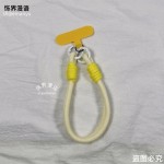 ins短款手机纯色钥匙扣腕带通用挂绳ccd编织相机手腕挂件手机链