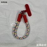 ins短款手机纯色钥匙扣腕带通用挂绳ccd编织相机手腕挂件手机链