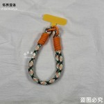 ins短款手机纯色钥匙扣腕带通用挂绳ccd编织相机手腕挂件手机链