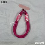 ins短款手机纯色钥匙扣腕带通用挂绳ccd编织相机手腕挂件手机链