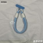 ins短款手机纯色钥匙扣腕带通用挂绳ccd编织相机手腕挂件手机链