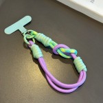 时尚百搭手机挂绳短款手腕手提绳撞色防丢吊绳结实耐用编织绳挂件