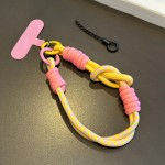 时尚百搭手机挂绳短款手腕手提绳撞色防丢吊绳结实耐用编织绳挂件