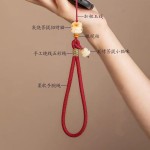 菩提招财猫手机链手腕式挂链吊坠挂件防丢防摔手机壳U盘挂绳挂脖