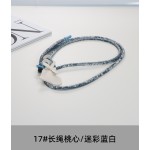 皮质斜挎手机挂绳爱心挂件长款可调节挂脖背带结实耐用垫片防丢女