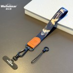不勒脖手机挂绳宽帆布挂脖绳子手腕链条相机挂件工作证吊绳手机链