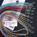 0.6cm水钻斜挎链子奢华满钻手机挂绳高端相机背带可拆卸包包背带