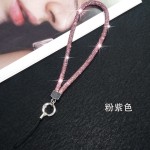 外贸新品水钻挂绳手腕绳手机挂绳短款奢华镶钻短链子证件钥匙爆款