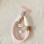 厂家批发ins无语云朵挂链星星手机挂绳腕带短款可爱挂件钥匙扣