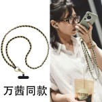 钟楚曦同款手机链女2024年新款挂饰长款便携挂绳手机可背斜挎链条