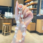 公主请发财手机链新款合金款手机壳挂绳高级感手串珠挂件钥匙链短