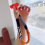 短款扭编手机挂绳 彩色卡片钥匙扣防丢潮流手腕绳 时尚挂饰短绳