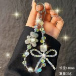 闪钻重工葫芦小熊蝴蝶结手机链高级感水晶挂链防摔挂绳手拎挂饰链