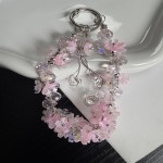 高级感繁花diy水晶手机挂链挂绳手机链条串珠ins手机挂件包挂