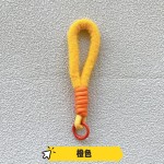 新款彩色毛绒手机挂绳短款手腕绳拼色钥匙扣防丢绳时尚手机链挂饰