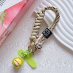 适用彩色手工短挂绳手机壳新款手提手腕短绳钥匙配饰装饰绳女防丢