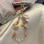 ins马年新年合金串珠手机链可爱kitty猫手机挂件钥匙扣ccd挂链