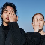 复古天使守护羽毛戒指一对时尚潮流开口指环仿泰银做旧情侣对戒