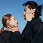 复古天使守护羽毛戒指一对时尚潮流开口指环仿泰银做旧情侣对戒