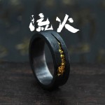 艺尚原创设计手工制作泰银戒指男女小众潮流情侣戒指男款开口简约