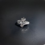 轻奢高级感满钻星星系列开口戒指女时尚小众个性冷淡风食指戒指环