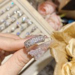 山茶璨若星河婚戒系列 镀18K金镶璀璨火彩3A锆 INS百搭活口戒指女