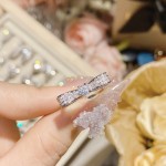 山茶璨若星河婚戒系列 镀18K金镶璀璨火彩3A锆 INS百搭活口戒指女