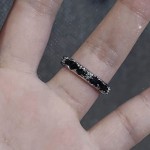 欧美暗黑朋克风个性开口戒指女ins潮冷淡风十字架不规则星芒指环