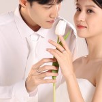 清新甜美卡通小猫小狗情侣对戒极简涂鸦男女戒小众设计波浪边戒指
