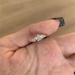 爆闪闪钻鸽子蛋素圈叠戴戒指2026新款精致轻奢高级感指环饰品定制