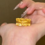 爆闪闪钻鸽子蛋素圈叠戴戒指2026新款精致轻奢高级感指环饰品定制
