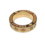 厂家源头925钛银CH克罗伈戒指十字架复古夸张永恒之心情侣环戒