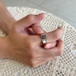 西太后VIvienne刻印戒指对版土星开口指环男女高版本个性logo批发