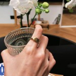Vivienne wesstwood戒指土星刻印椭圆印章简约光面素戒闭口西太后