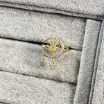 ins冷淡风流苏个性戒指女小众设计感爱心蝴蝶结几何甜酷叠戴指环