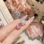 山茶新款超仙公主粉宝石戒指合集 镀金闪钻璀璨繁星设计开口戒指