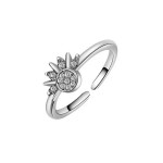日月同辉叠戴戒指女跨境太阳月亮情侣对戒小众高级感轻奢ins