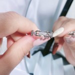 轻奢高级感满钻皮带扣开口戒指女回形针气质时尚ins冷淡风食指戒