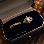 【伊甸园夜晚】vintager中古枝叶缠绕调金闪钻戒指万缕藤蔓食指戒