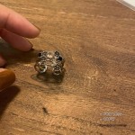 水钻多层精致戒指层次感多环小众设计气质开口食指指环厂家直销