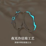 忽忘我情侣戒指男女ins小众设计时尚夜光款对戒高级生日礼物指环