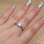 正方形钻公主戒指四爪女仿真钻石结婚简约日韩时尚钻戒锆石戒指