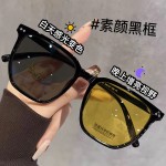 防远光变色夜视镜夜间增亮防强光遮阳太阳镜可配度数平光镜包邮E