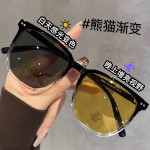 防远光变色夜视镜夜间增亮防强光遮阳太阳镜可配度数平光镜包邮E