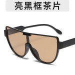 新款连体防晒复古个性潮流墨镜网红爆款韩版同款太阳镜半框包邮O