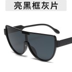 新款连体防晒复古个性潮流墨镜网红爆款韩版同款太阳镜半框包邮O