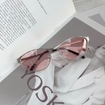 2026新款美式复古猫眼甜御风墨镜女凹造型太阳眼镜防紫外线包邮A