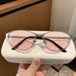 2026新款复古老钱风金属猫眼墨镜女网红高级感Y2K辣妹太阳眼镜潮